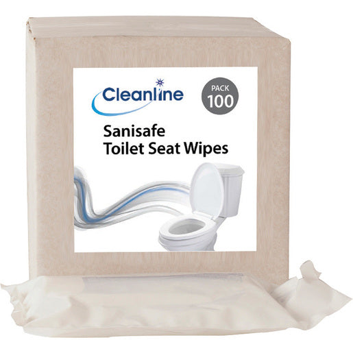 Cleanline Sanisafe Toilet Seat Wipe 100 Sheets - Cleanline