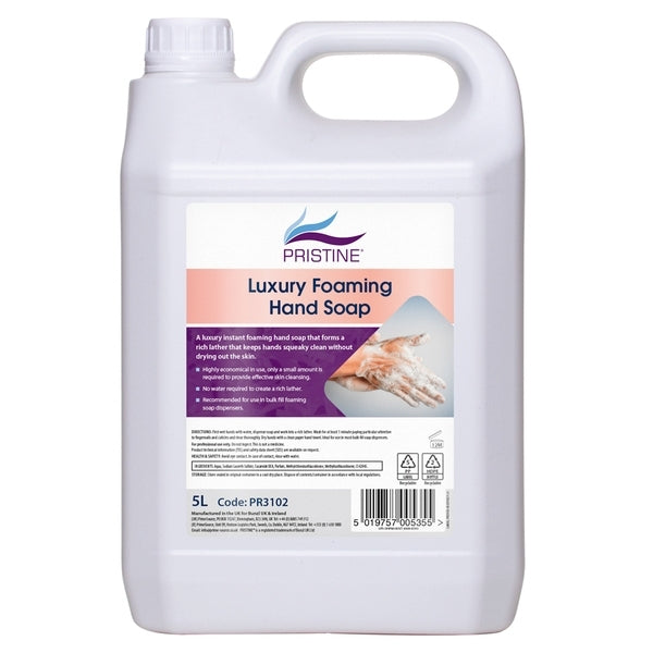 PRISTINE Luxury Foaming hand Soap 5 Litre - Bunzl