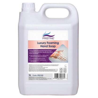 PRISTINE Luxury Foaming hand Soap 5 Litre - Bunzl