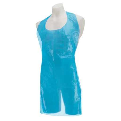 Biodegradable Blue Aprons - Case of 1000 - Discontinued