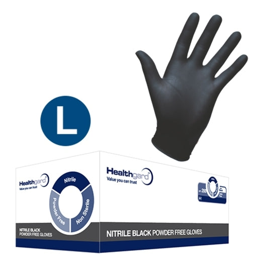 Healthgard Nitrile Examination Gloves (L) - Pack of 200 - Shermond