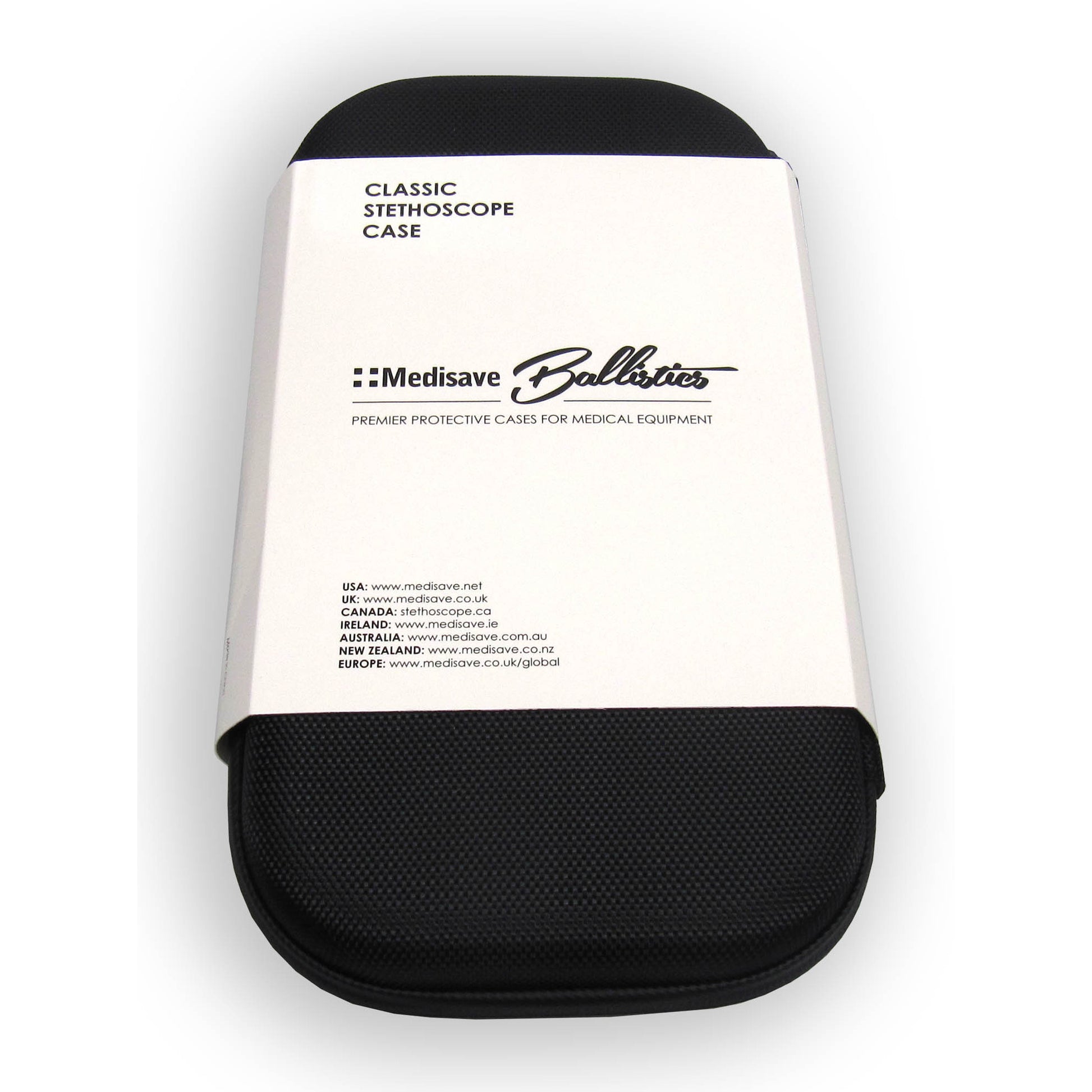 Medisave Ballistics Premium Classic Stethoscope Case - All Black