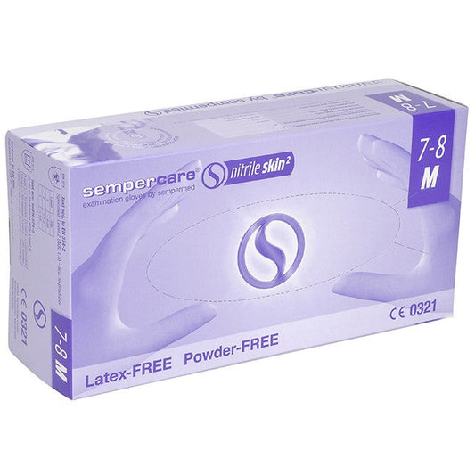 Sempercare Velvet Nitrile Medium Gloves - Box of 200 - SemperMed