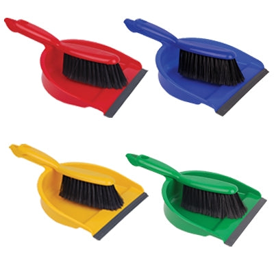 Professional Dustpan & Brush Set Soft Bristles - Blue - Discontinued