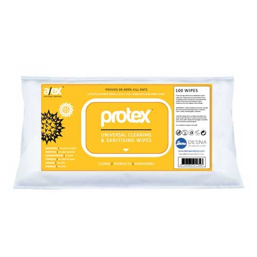 Protex Universal Cleaning & Sanitising Wipes - 100 Wipes - Discontinued