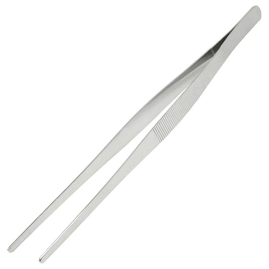 Tweezers 9cm Polished Steel - Straight End - 