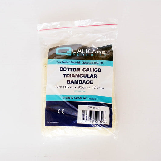 Triangular bandage cotton calico non hemmed