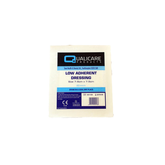 Low adherent dressing 7.5cm x 7.5cm (pk 100) - Medisave UK
