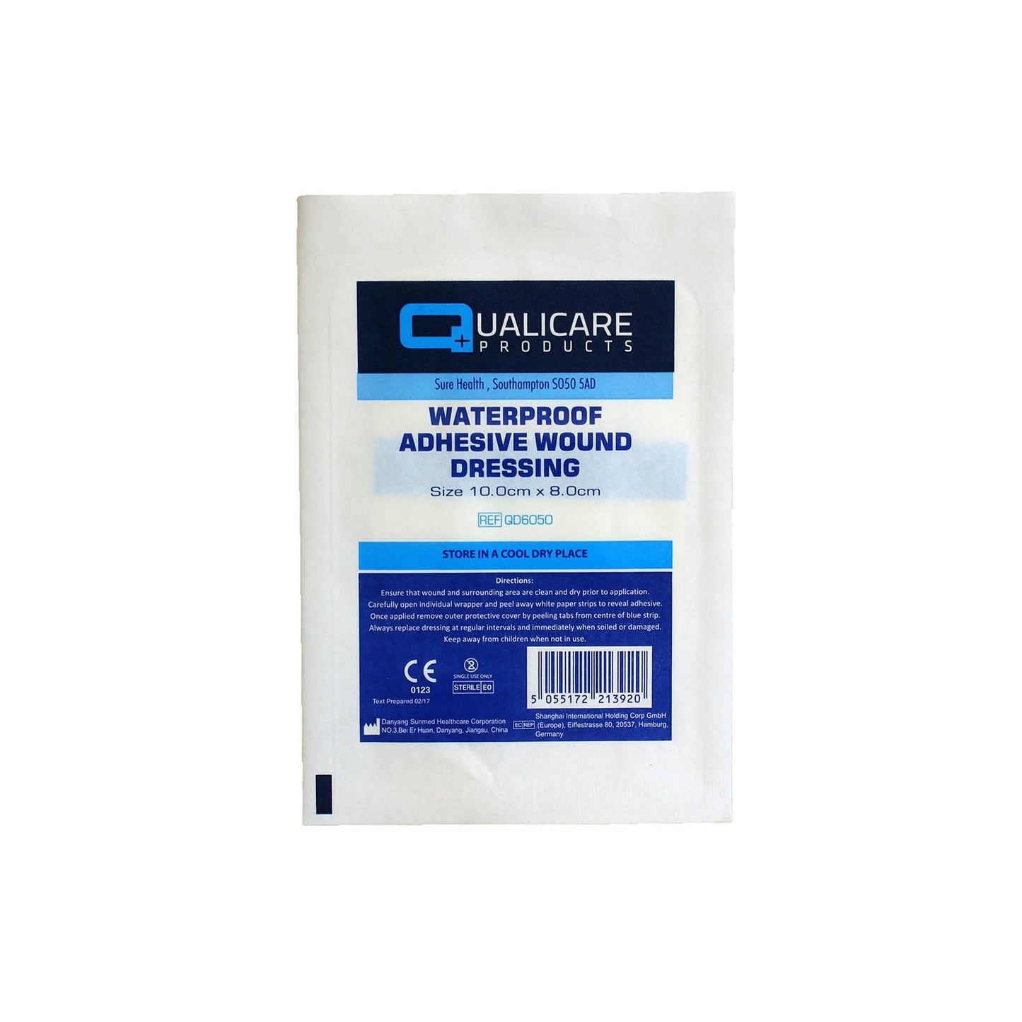 Waterproof Adhesive Wound Dressing 10cm x 8cm - Medisave UK