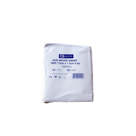 Swabs non sterile 7.5cm x 7.5cm (pack 100) - Medisave UK