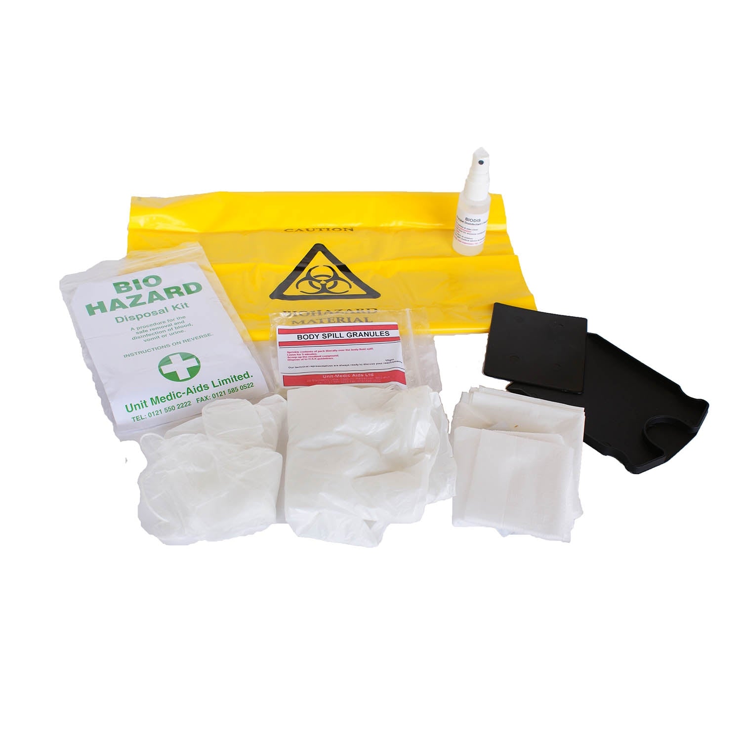 Biohazard Disposal Kit 1 Application - Medisave UK