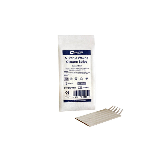 Wound closure strip 3mm x 75mm (5 strips) - Medisave UK