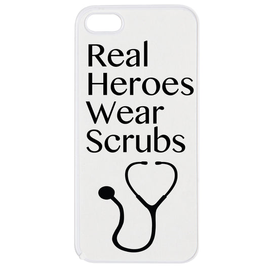'Real Heroes Wear Scrubs' Phone Case - iPhone 5 & 5s - Medinc