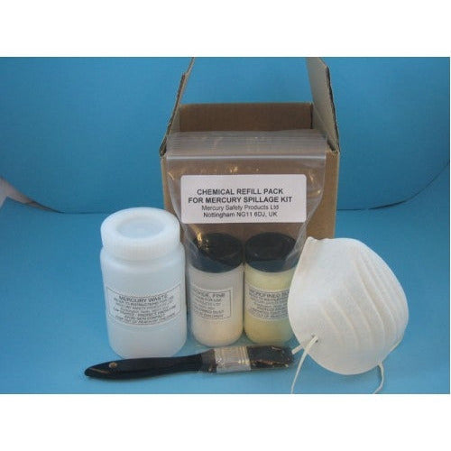 Replenishment Pack for unused spillage kit - Mercury Safety Products