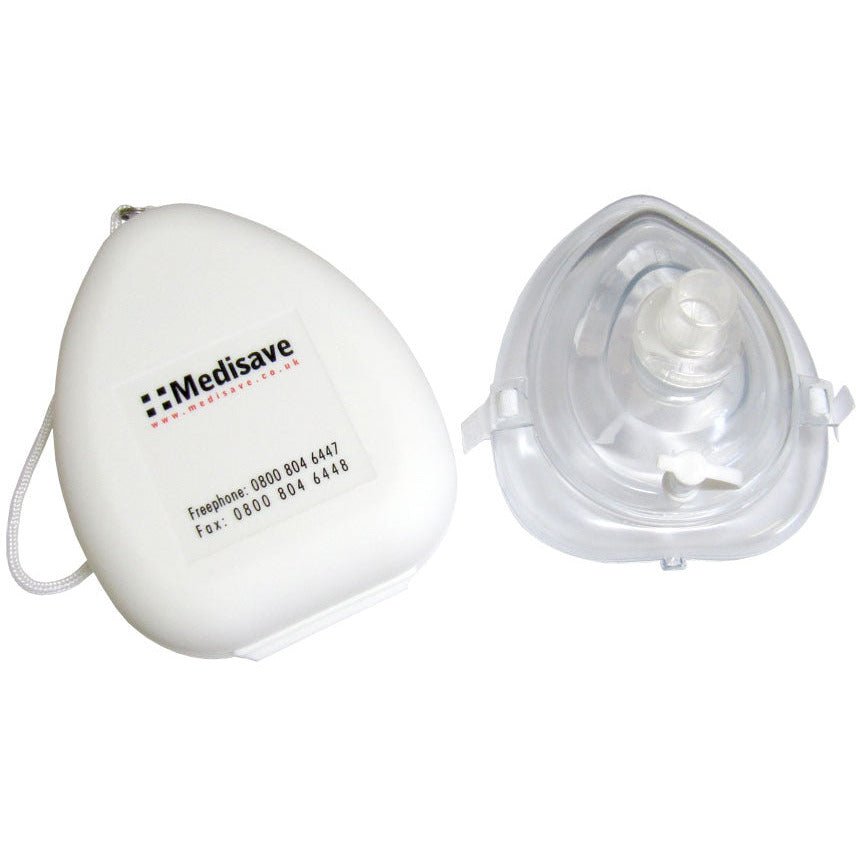 Medisave Pocket Rescue Mask with O2 Port in Hard Case - 
