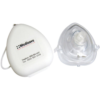 Medisave Pocket Rescue Mask with O2 Port in Hard Case - 