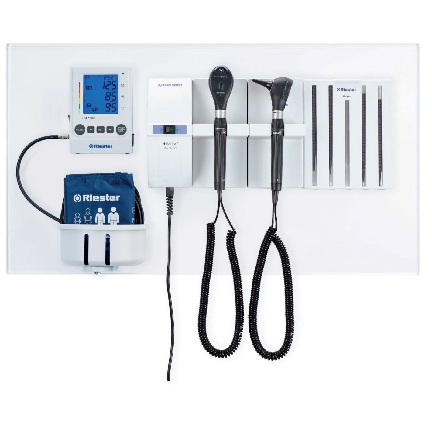 Riester Ri LED Premium Wall Diagnostic Statio with Ri Scope®L3 Diagnostic Heads and Handles - Riester