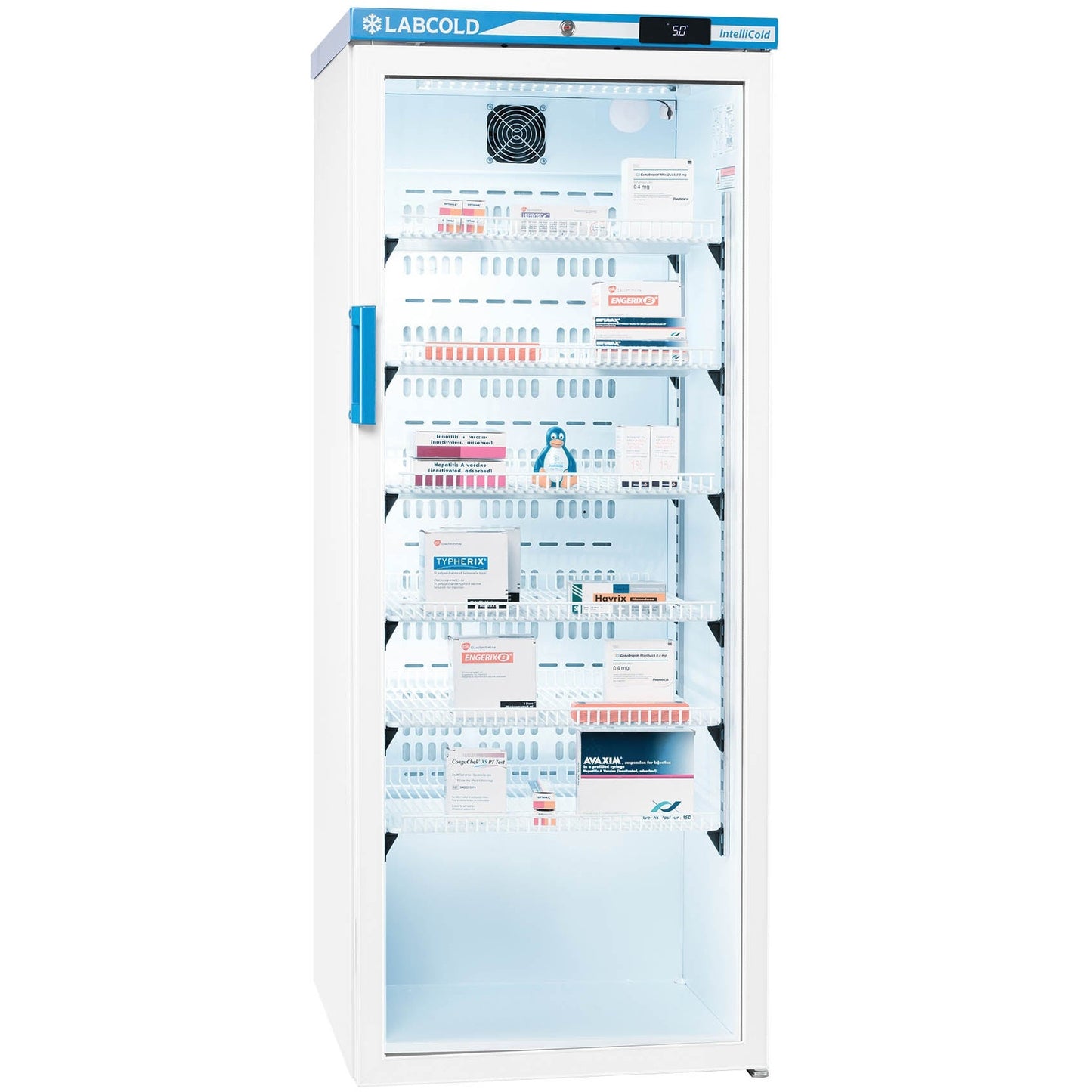Labcold Glass Door RLDG1019 Free Standing Pharmacy & Vaccine Refrigerator - 340 Litre