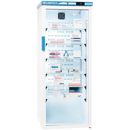 Labcold Glass Door RLDG1019 Free Standing Pharmacy & Vaccine Refrigerator - 340 Litre