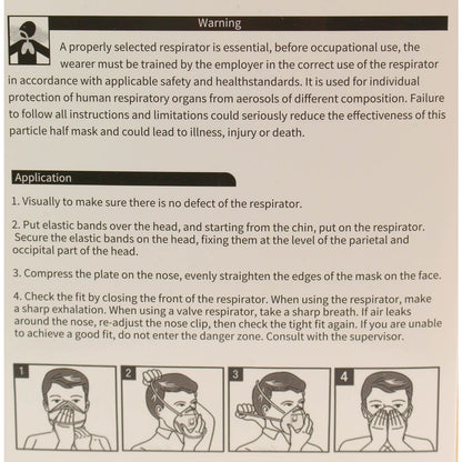FFP2 Moulded Cup Respirator Face Mask x 10 - Valved - Discontinued