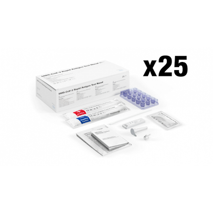 Roche COVID-19 Rapid Antigen Nasal Test Kit x 25 (MIN invasive!) - CLEARANCE - Roche