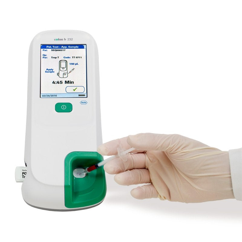 Roche Cardiac Blood Test Device Kit Cobas H 232 (Scanner Included ...
