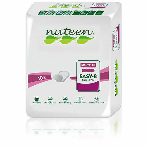 Nateen Tendercare Shaped Pads - Purple/Night Plus (3050ml) - Pack of 10 - TannerBros