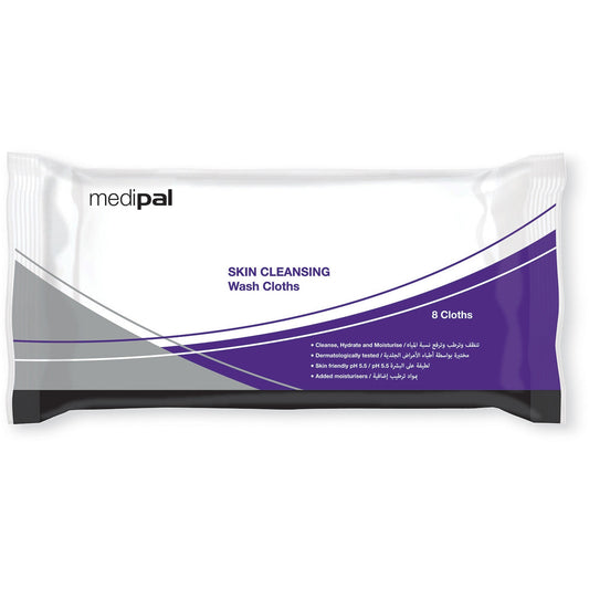 Medipal Skin Cleansing Wash Cloth - Pack of 8