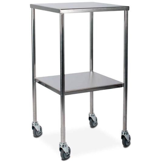Dressing Trolley - Stainless Steel Fixed Shelves - Sides Up - 615 x 465 x 865mm - Bristol Maid