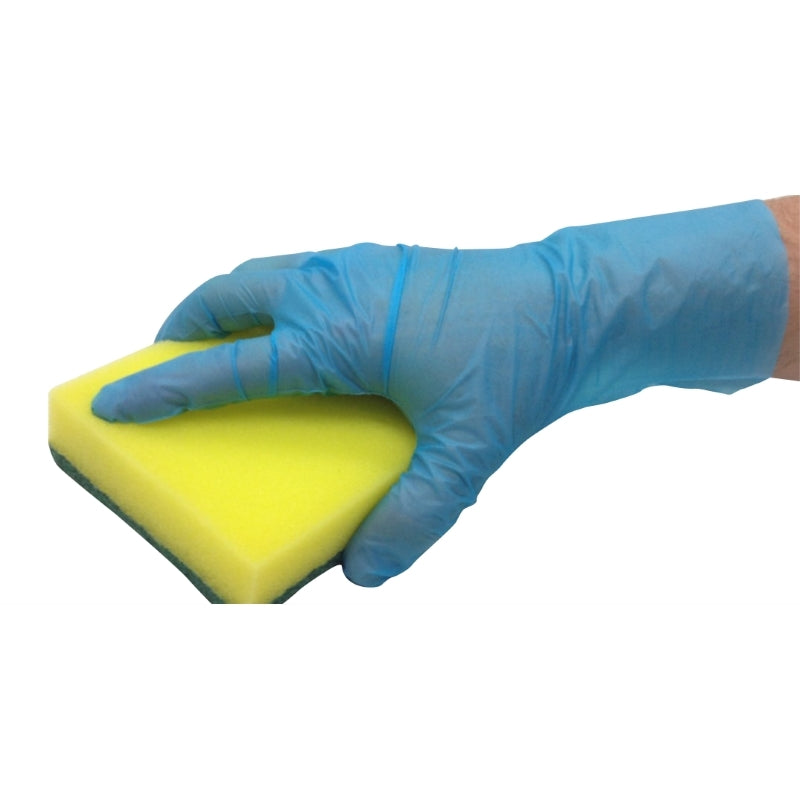 Superstrech Gloves - Powder Free, Blue - TPE - Extra Large - Case of 200 - Gloves4U