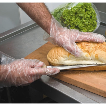 Superstrech Gloves - Powder Free, Clear - TPE - Small - Case of 200 - Gloves4U