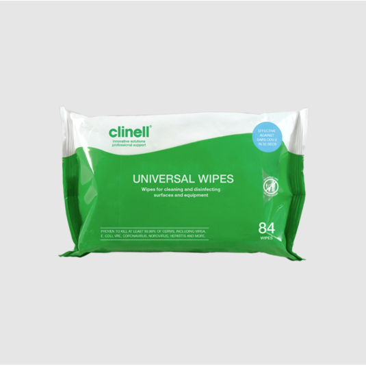 Clinell Universal Wipes - 1x Pack of 84 Wipes - Clearance