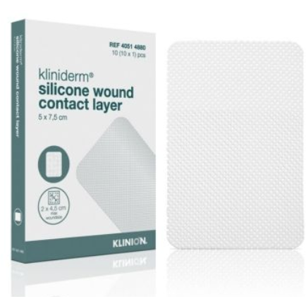 Kliniderm Foam silicone Dressing 10cm x 10cm - Pack of 5