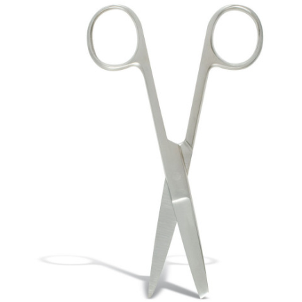 Nurses Scissors -  Stainless Steel 5" -  s/s