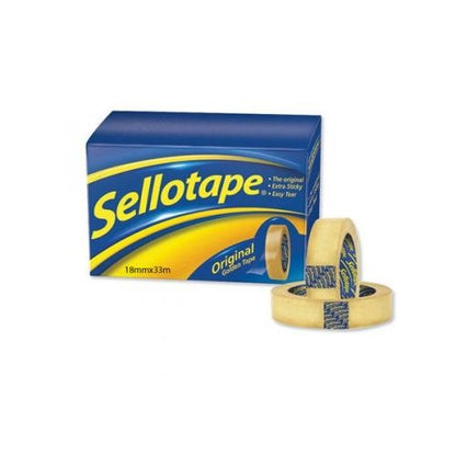 Sellotape Original Golden Tape 18mmx33m (Pack of 8) - Sellotape