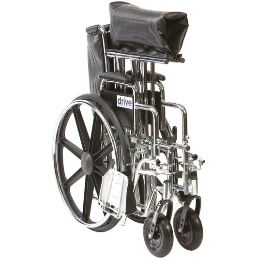 28" Sentra EC Wheelchair with Footrests - Drive Medical