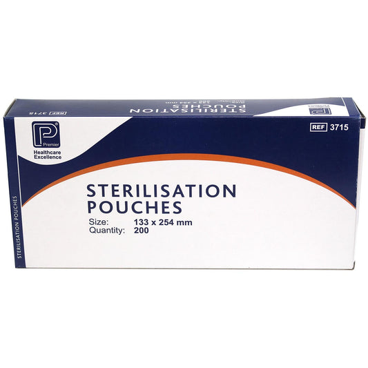Sterilisation Pouches 133 x 254mm per Pack of 200 (autoclaves_washer-disinfectors)