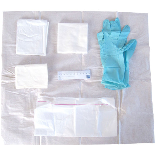 Polyfield Patient Pack with Vinyl Gloves - Small