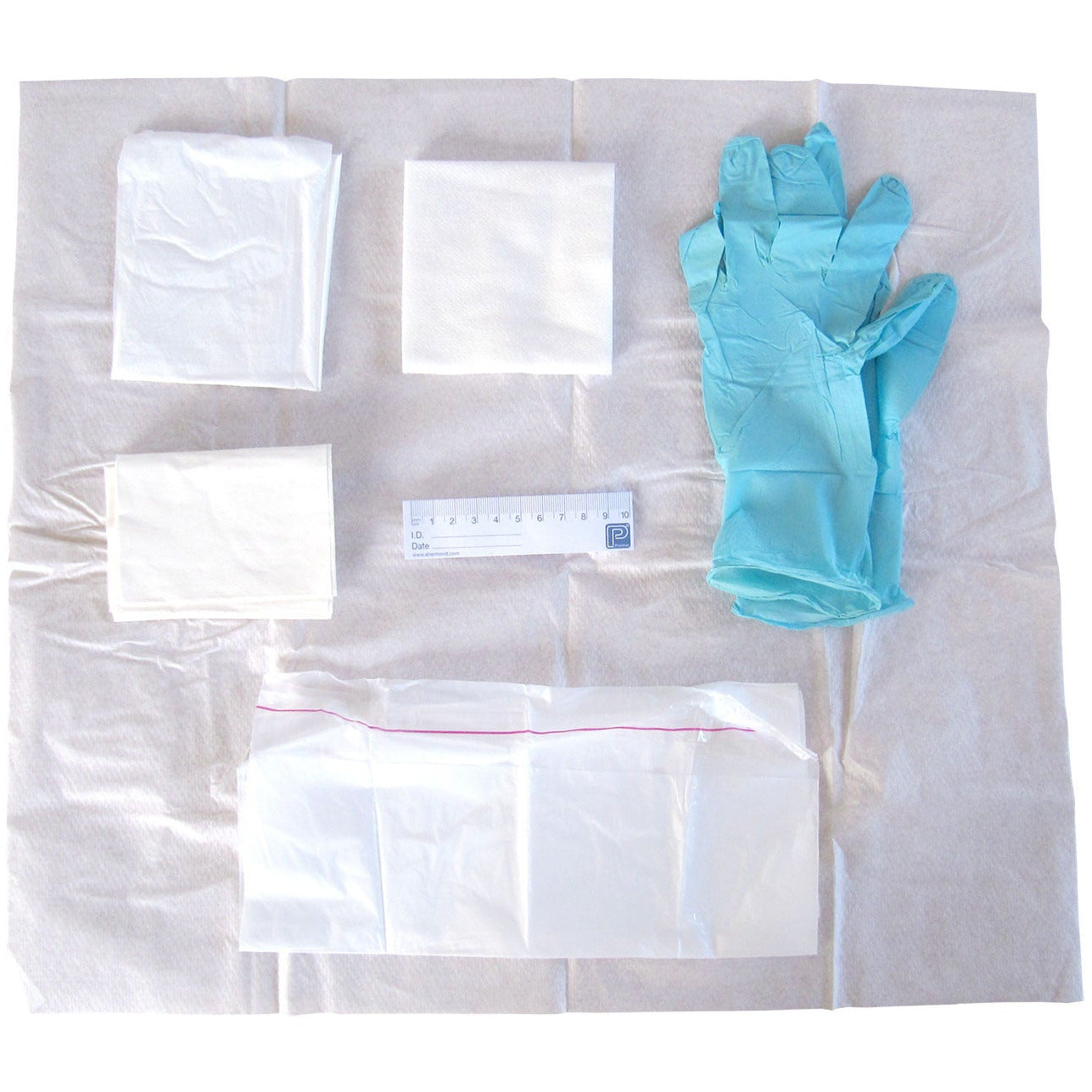 Polyfield Patient Pack with Vinyl Gloves - Medium