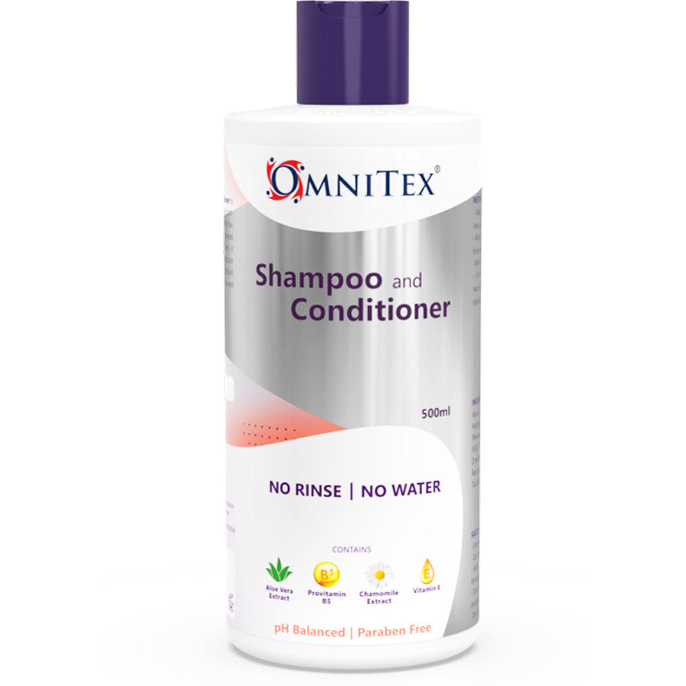 Shampoo First Rinse No Rinse Shampoo & Conditioner 500ml - Omnitex – Medisave UK
