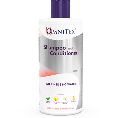 No Rinse Shampoo & Conditioner 500ml - Omnitex - Omnitex
