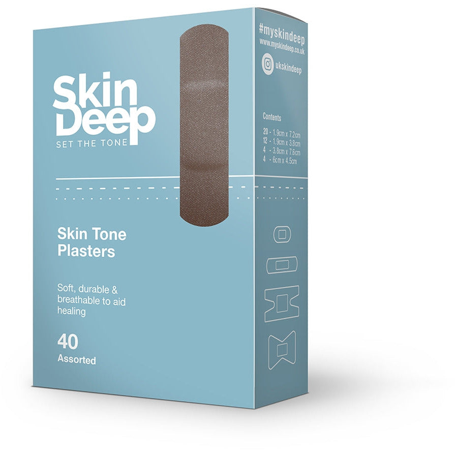 Skintune Cleanance My Skin Deep – Dark tone Plasters – Box of 40 - CLEARANCE – Medisave UK