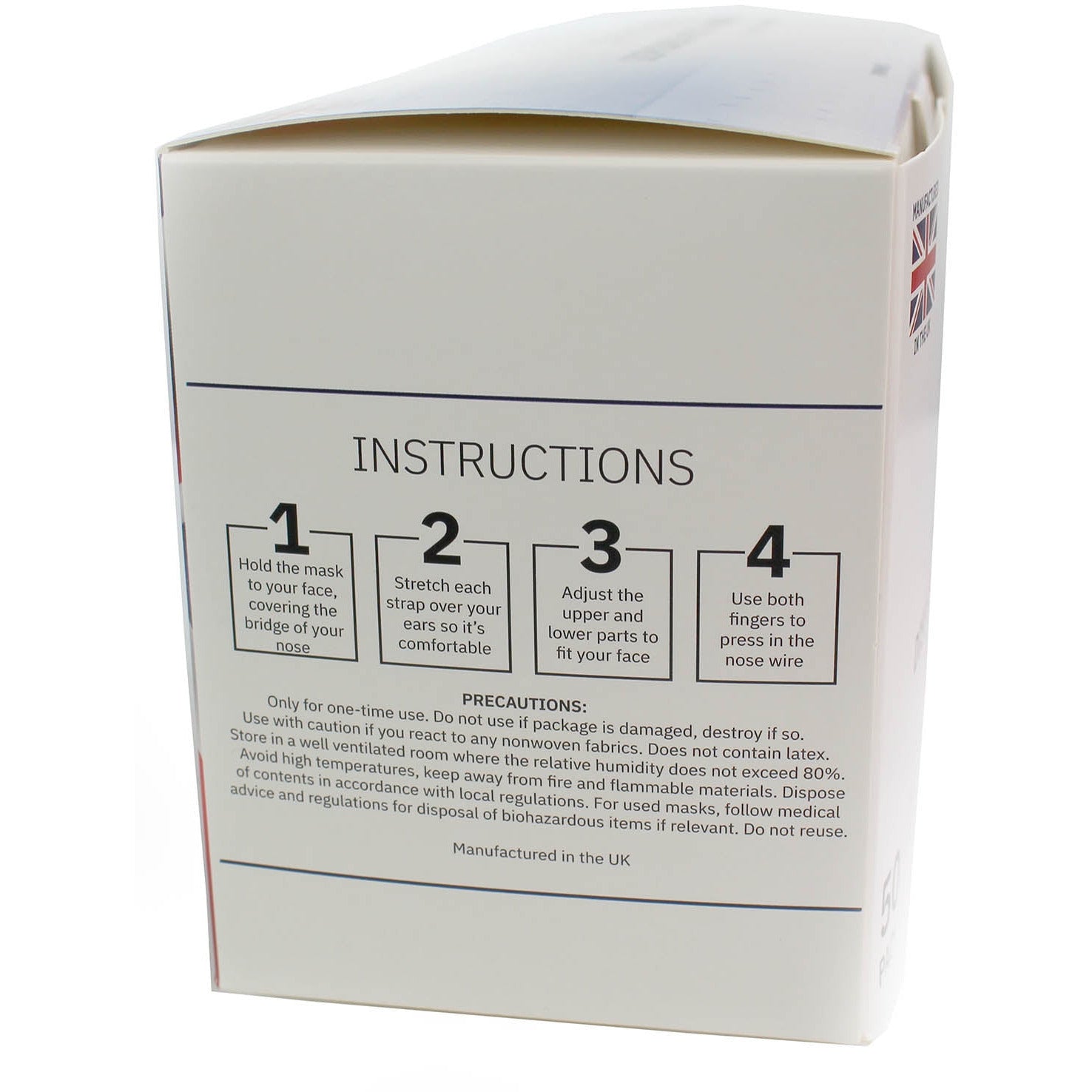 Surgical Face Masks -Type IIR- UK Made (Box of 50 Masks) - CMT Healthcare