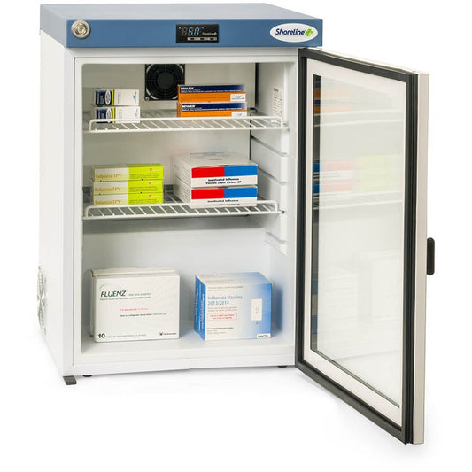 Shoreline Pharmacy Refrigerator Glass Door - 60 Litres - Shoreline