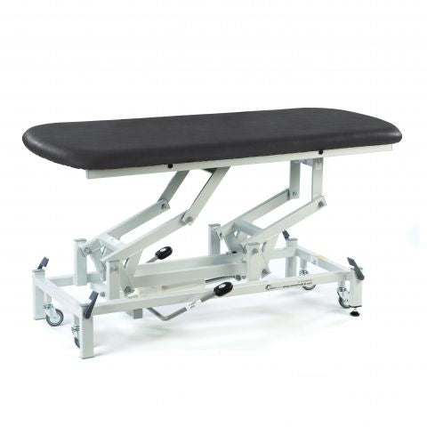 Therapy Hygiene Table, Hydraulic, Retractable Wheels - 130 x 65cm - 