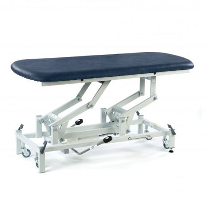 Therapy Hygiene Table, Hydraulic, Retractable Wheels - 130 x 65cm