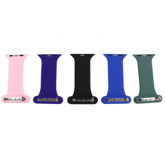 Silicone Fob Watch Strap For Apple Watch (Band Width 38/40mm) - 