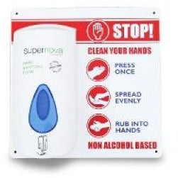 Supernova Hand Sanitising Solution & Dispenser Board - 800ml - 