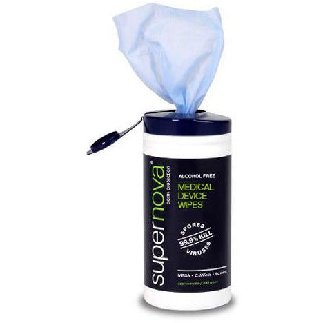Supernova Medical Device Wipes - Tub of 200 - 