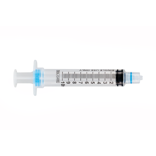 SOL-CARE 10ml Luer Lock Safety Syringe without Needle (Box 100)